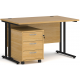 Maestro Straight Desk with Under Desk Pedestal